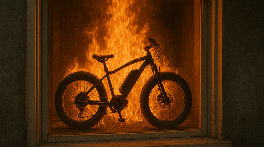 brand door opladen fatbike